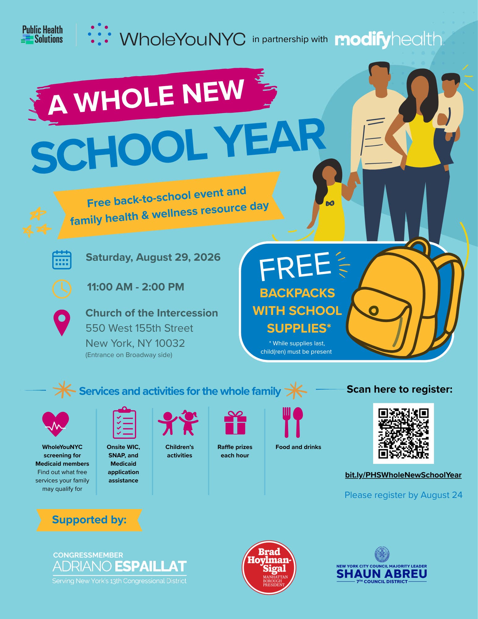 A WHOLE NEW SCHOOL YEAR: Free Back-to-School Drive & Family Resource Day