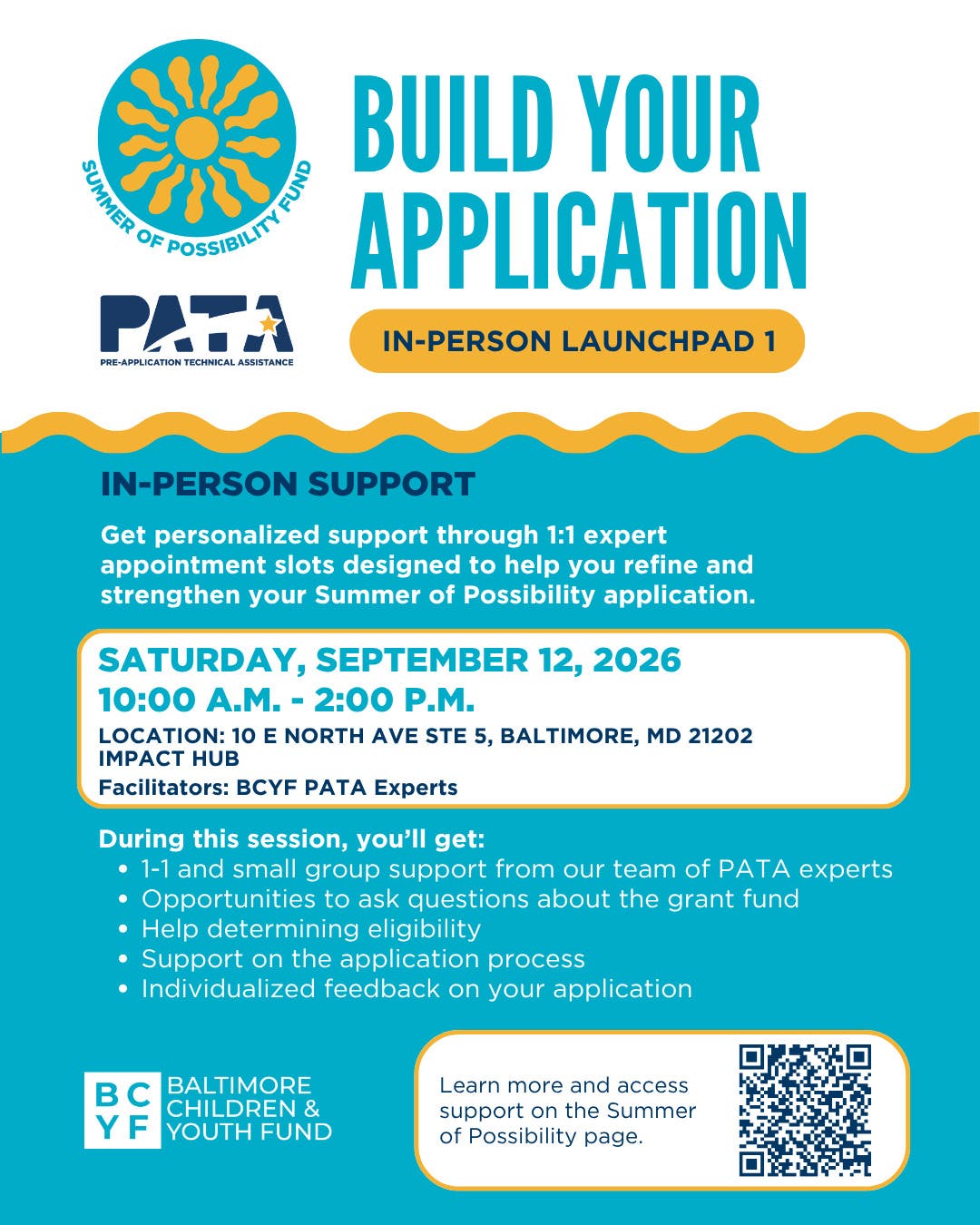 BCYF Pre-Application Technical Assistance In-Person Launchpad 1
