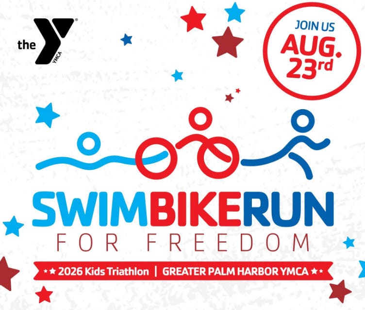 Greater Palm Harbor YMCA Swim. Bike. Run for Freedom Kids Triathlon