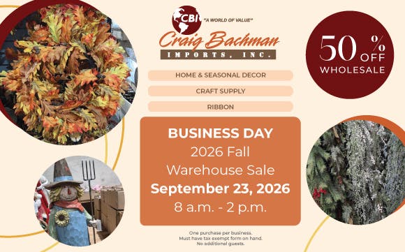 2026 Craig Bachman Fall Warehouse Sale