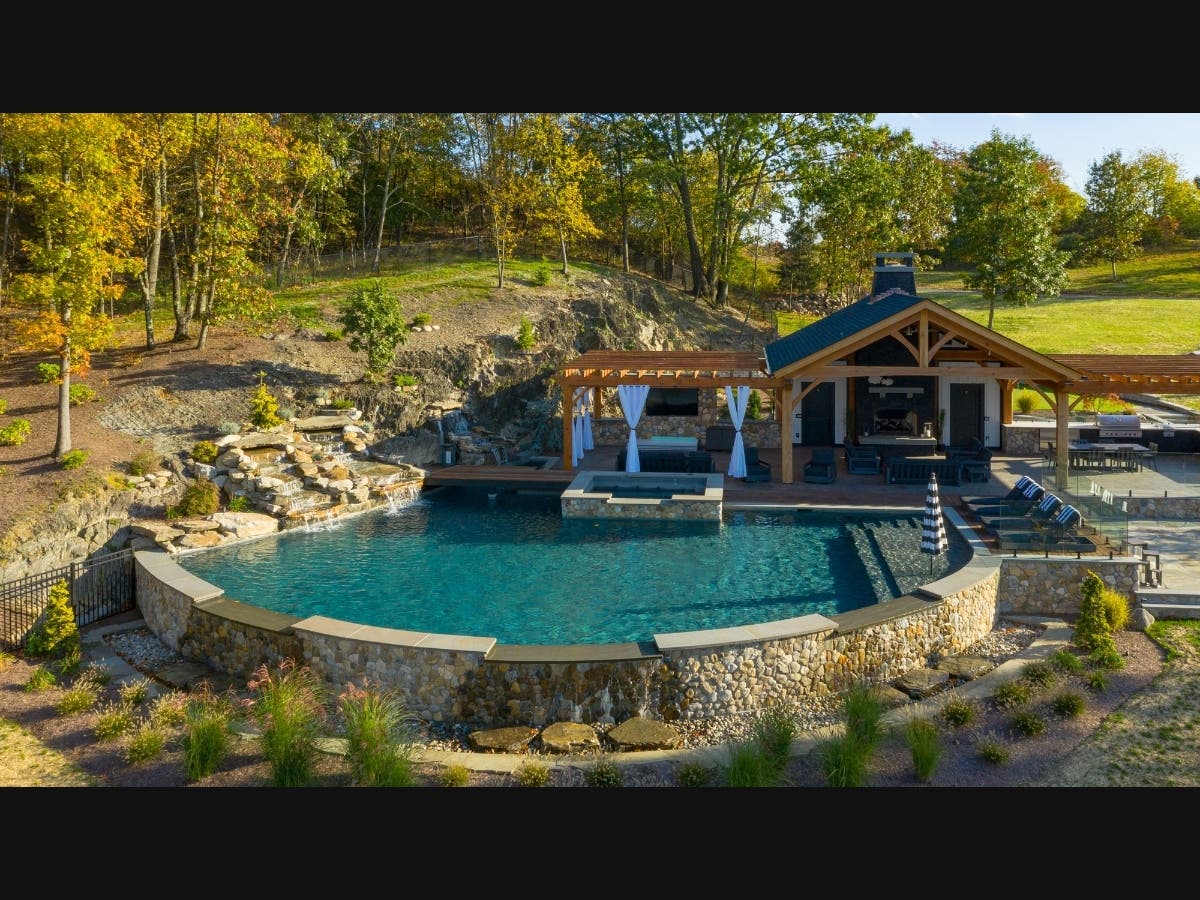Luxury pool renovation by Neave Outdoor.