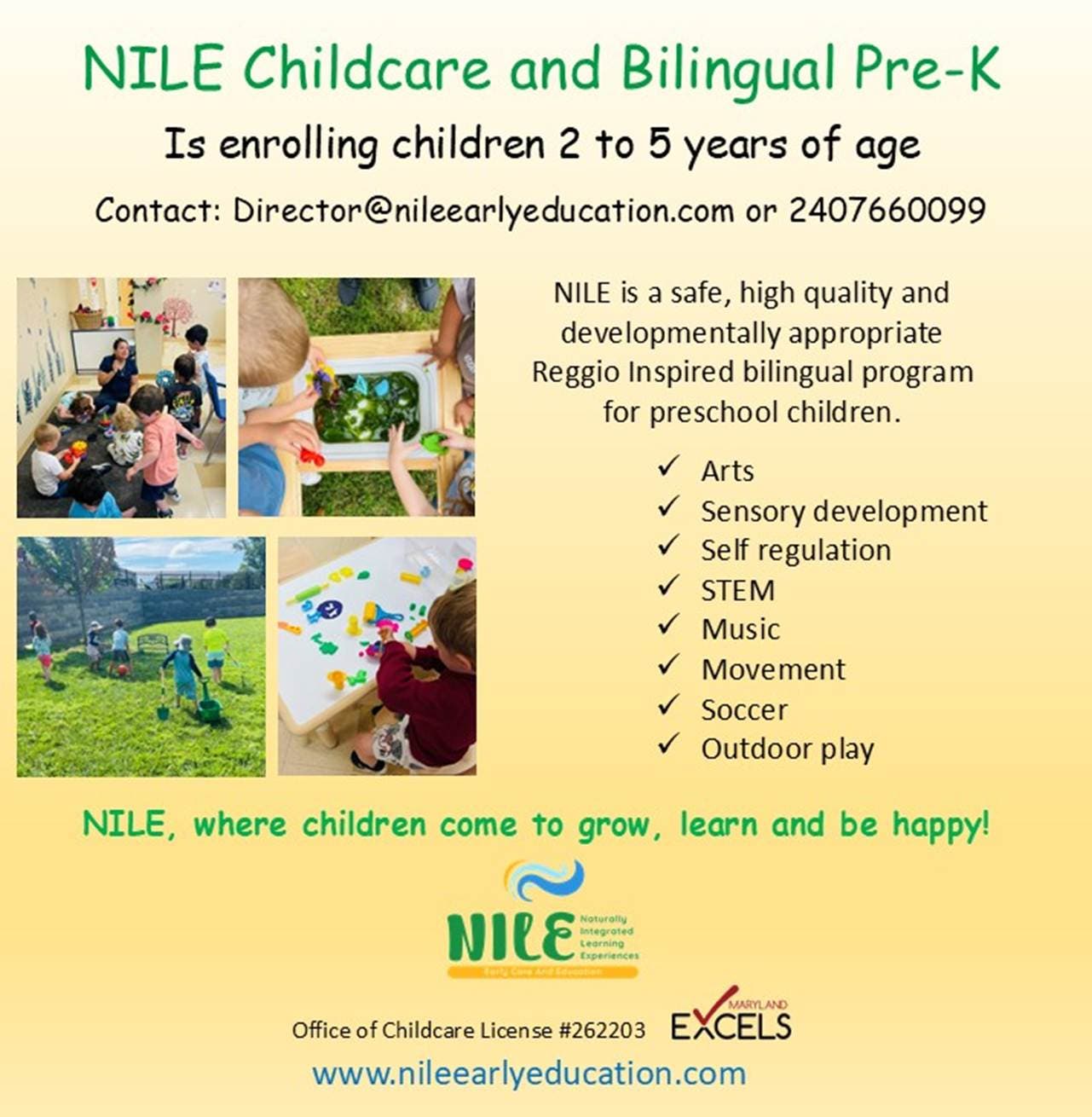 Childcare and bilingual PreK enrollment 