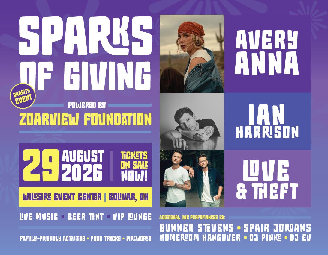 Sparks of Giving 2026: Avery Anna, Ian Harrison Love & Theft + Fireworks