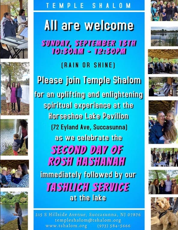 Rosh Hashanah Second Day and Tashlich Service