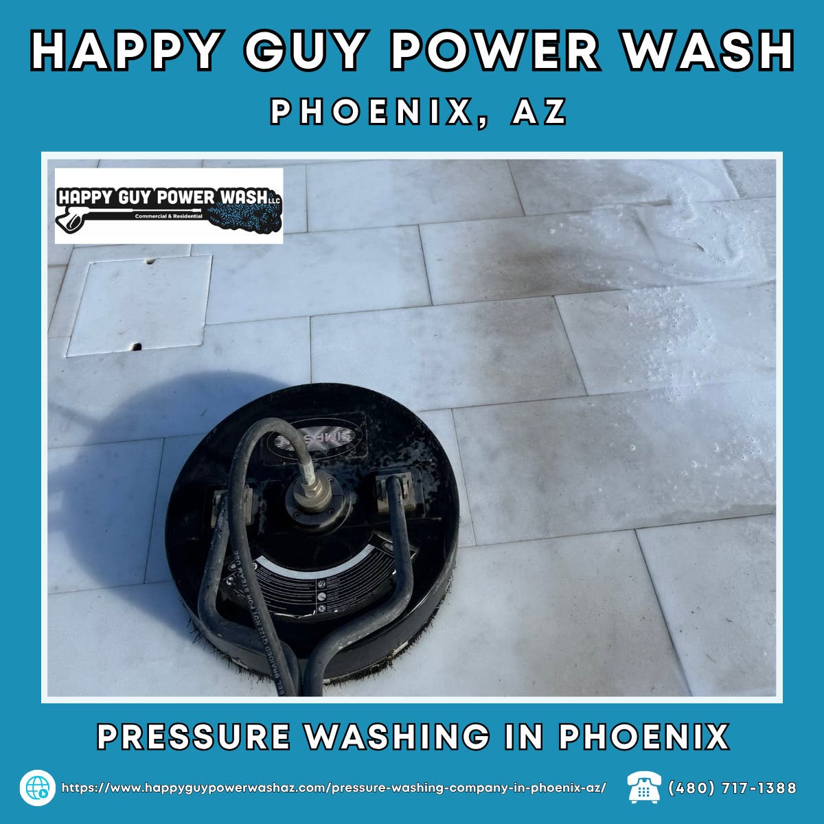 Pressure Washing in Phoenix - Happy Guy Power Wash