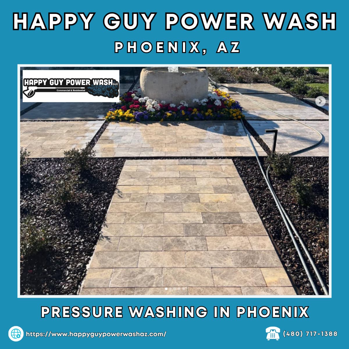 Pressure Washing in Phoenix - Happy Guy Power Wash
