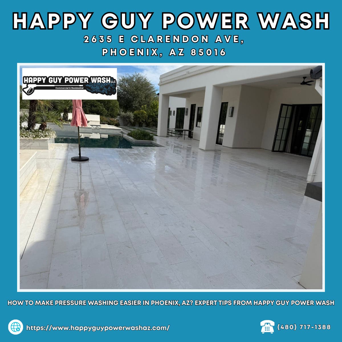 How to Make Pressure Washing Easier in Phoenix, AZ? Expert Tips From Happy Guy Power Wash