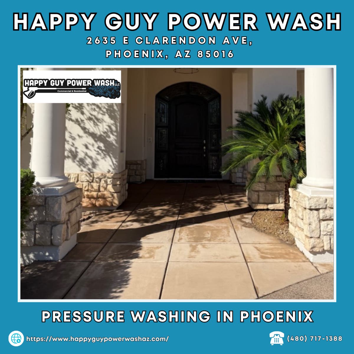 Pressure Washing in Phoenix - Happy Guy Power Wash