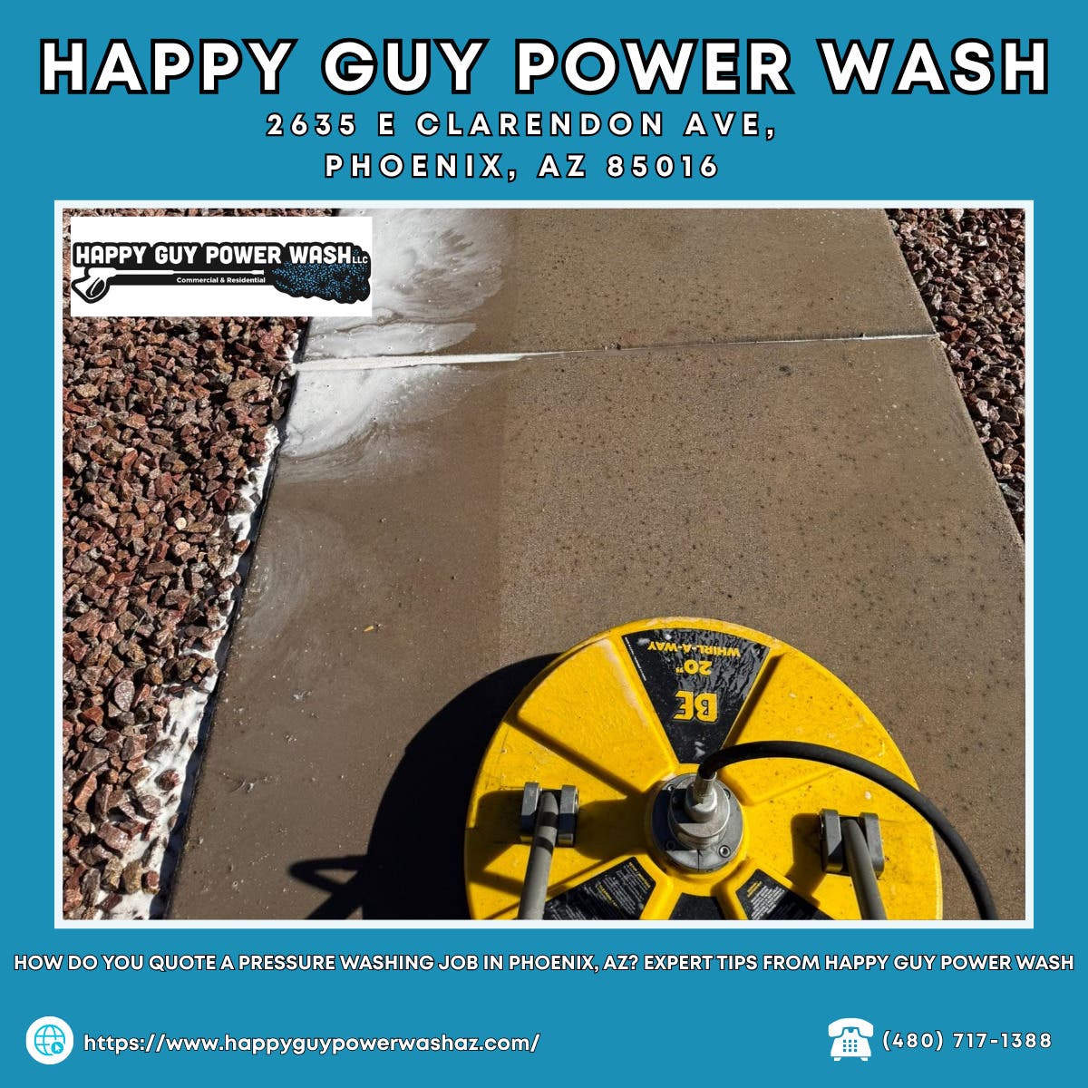 How Do You Quote a Pressure Washing Job in Phoenix, AZ? Expert Tips From Happy Guy Power Wash