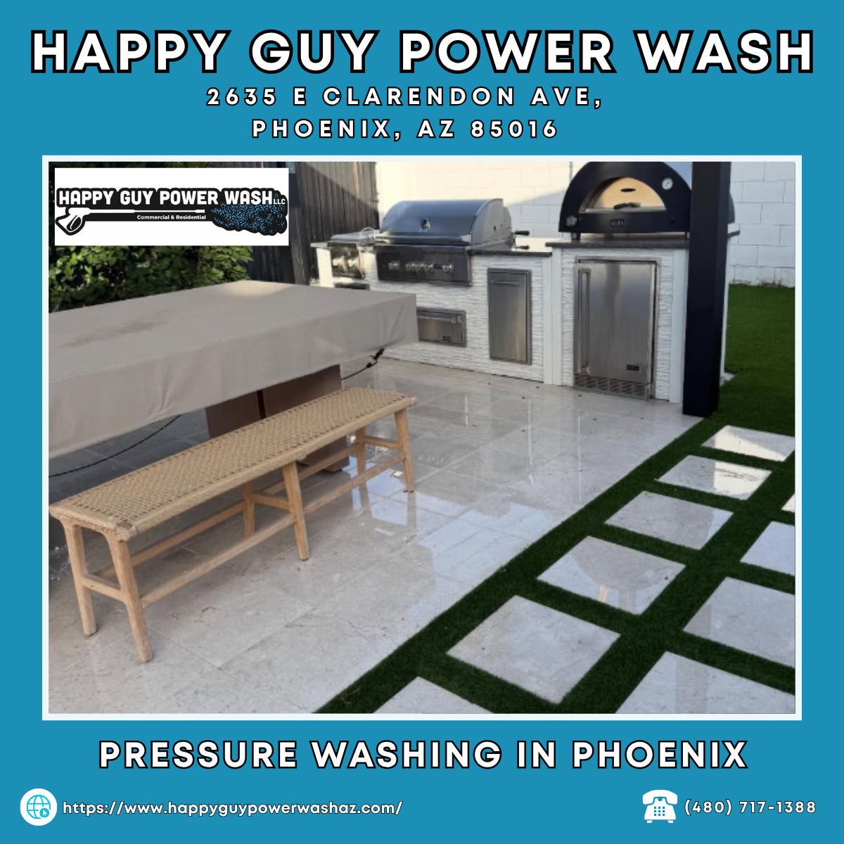 Pressure Washing in Phoenix - Happy Guy Power Wash