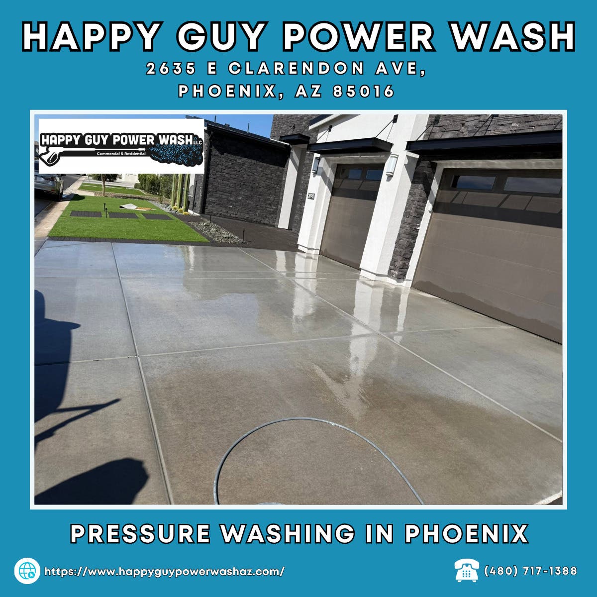 Pressure Washing in Phoenix - Happy Guy Power Wash
