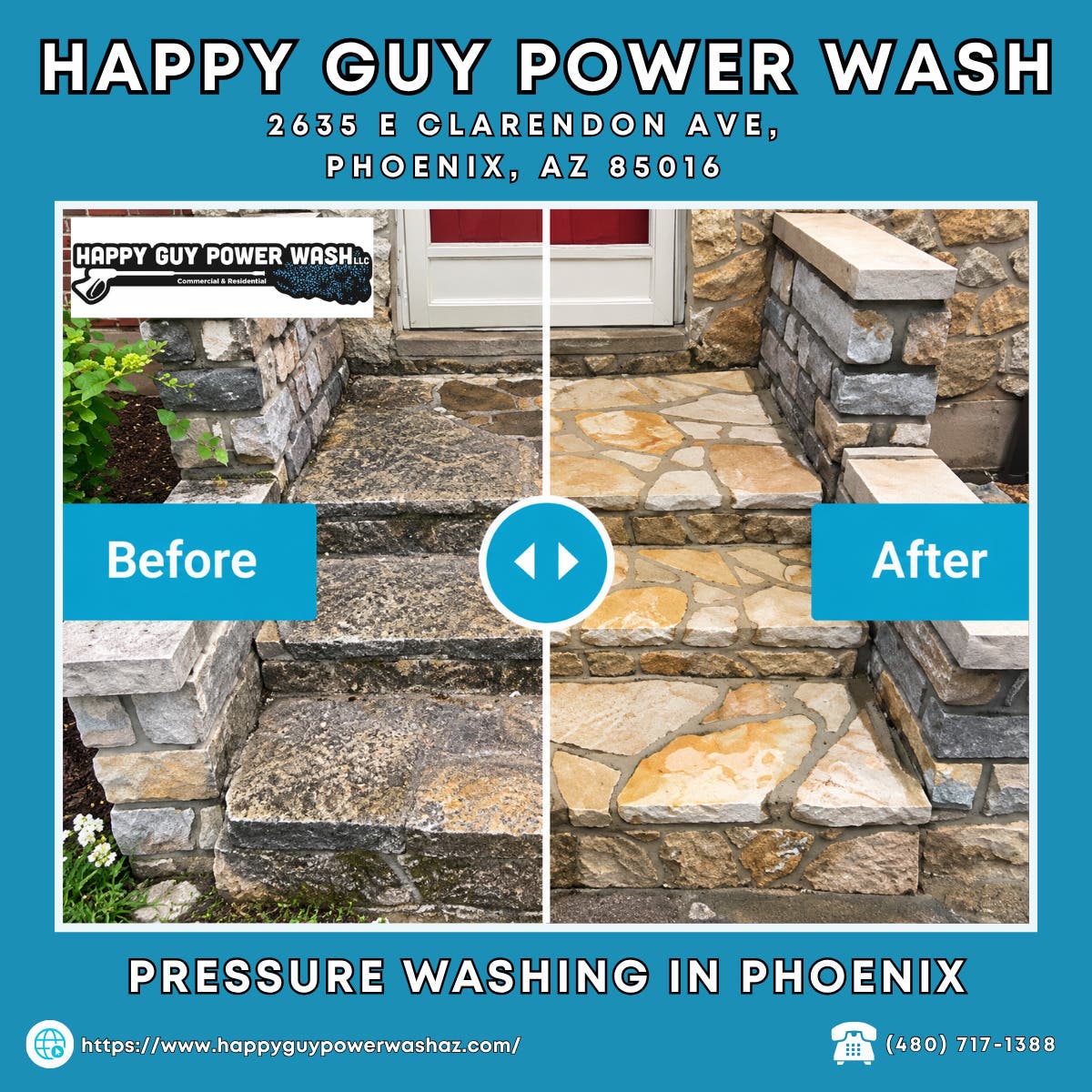 Pressure Washing in Phoenix - Happy Guy Power Wash