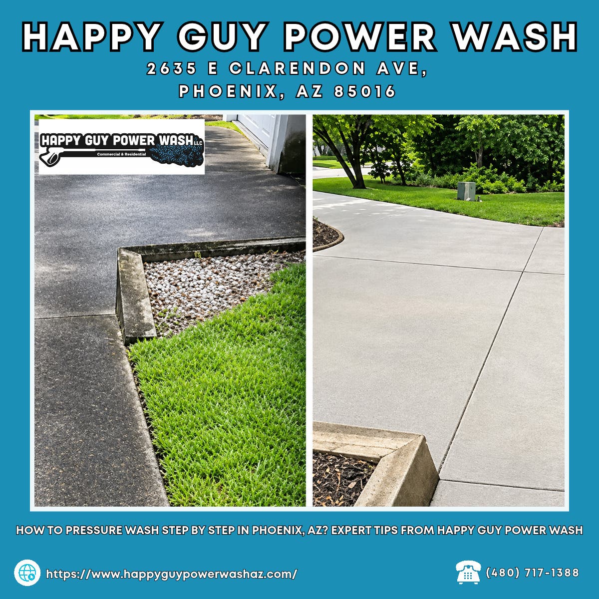 How to Pressure Wash Step by Step in Phoenix, AZ? Expert Tips From Happy Guy Power Wash
