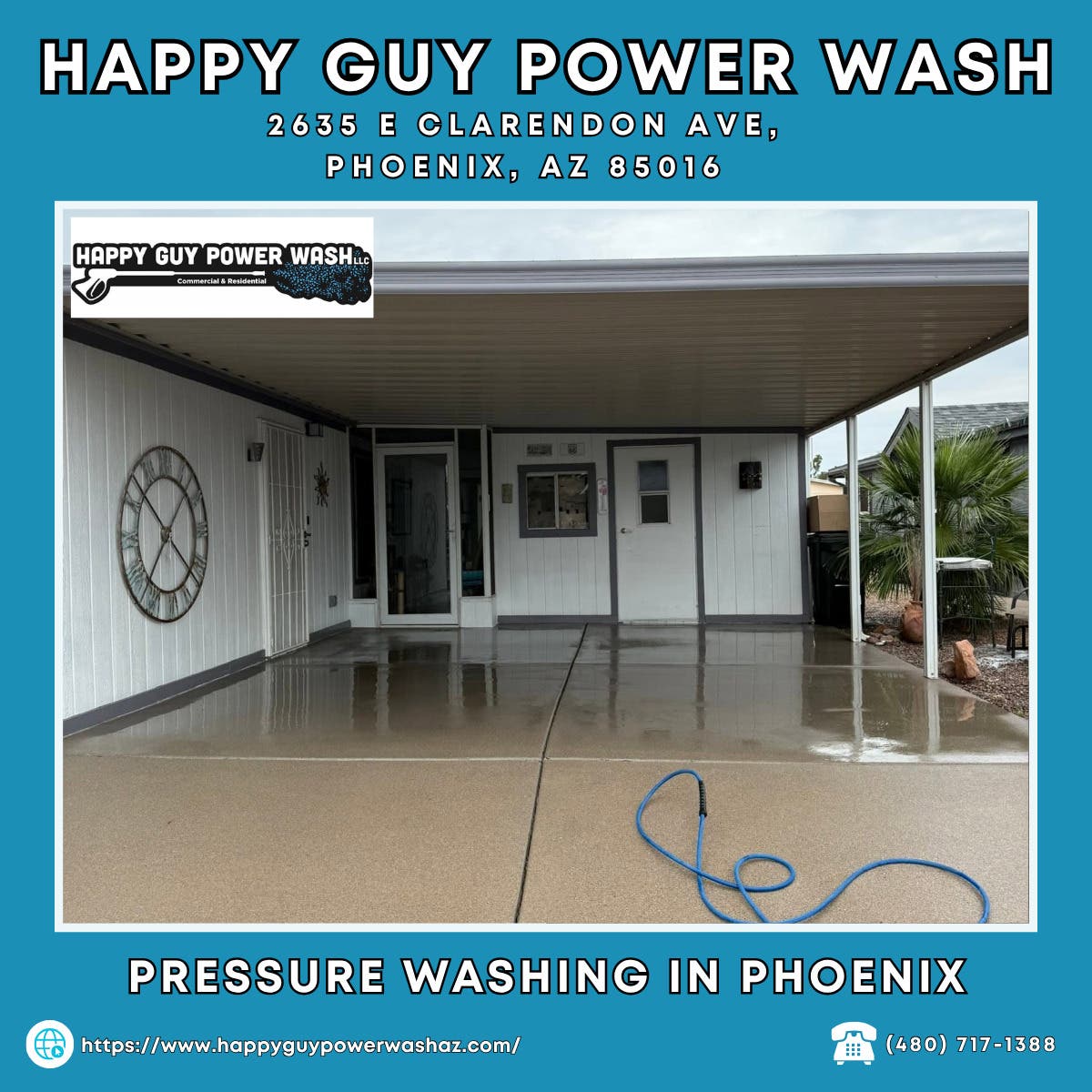 Pressure Washing in Phoenix - Happy Guy Power Wash
