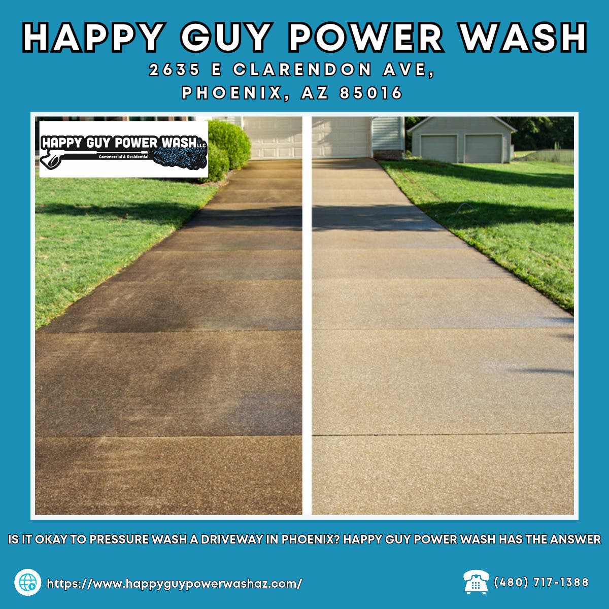 Is It Okay to Pressure Wash a Driveway in Phoenix? Happy Guy Power Wash Has the AnswerYes, it is oka