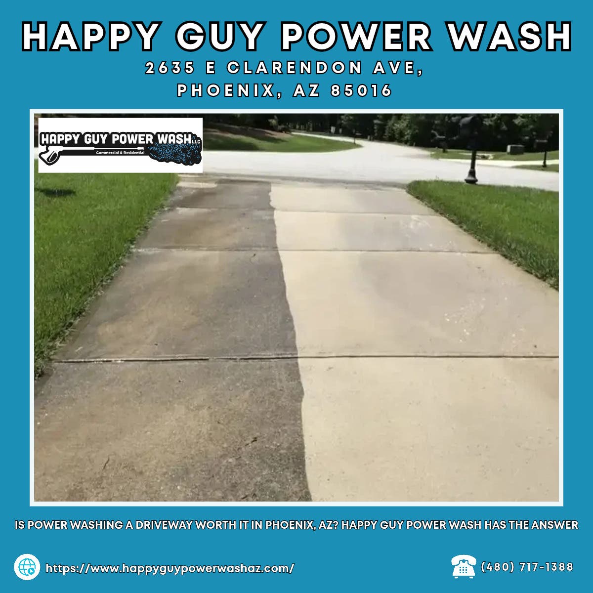 Is Power Washing a Driveway Worth It in Phoenix, AZ? Happy Guy Power Wash Has the Answer