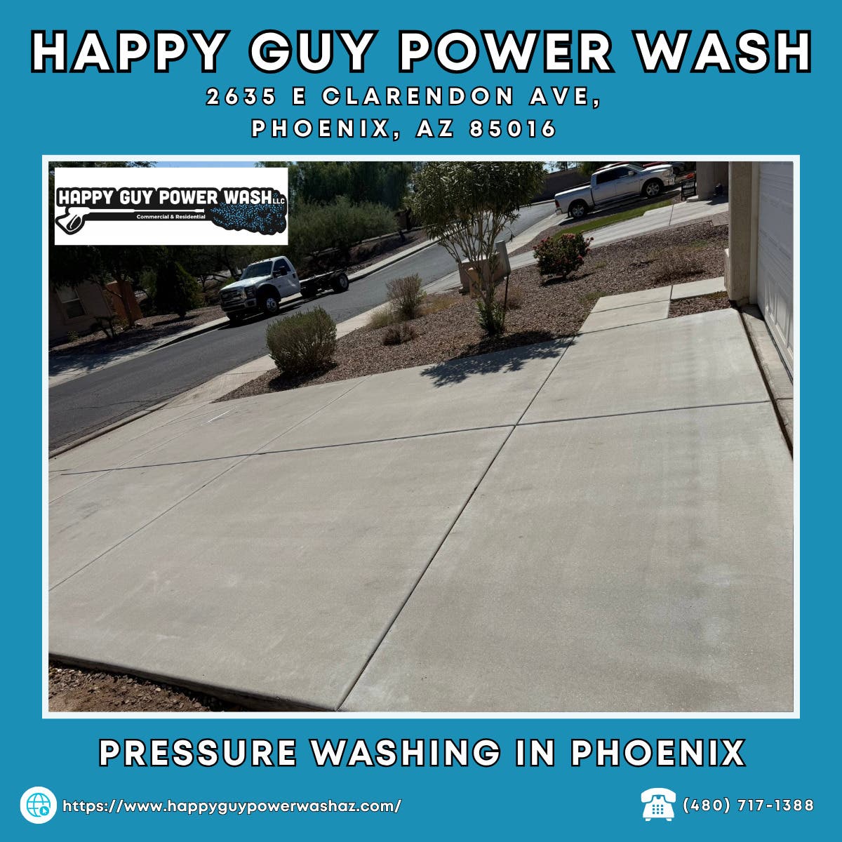 Pressure Washing in Phoenix - Happy Guy Power Wash