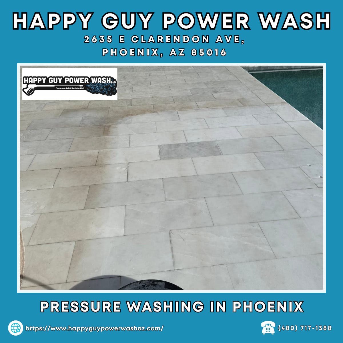 Pressure Washing in Phoenix - Happy Guy Power Wash