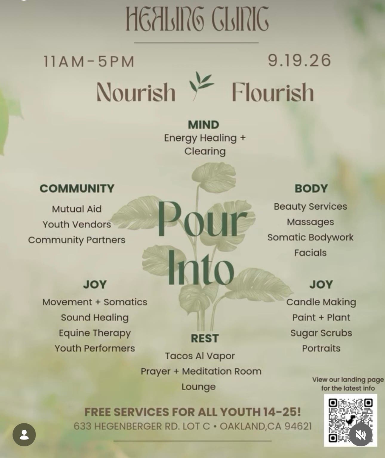 The Healing Clinic — A Youth-Led Day of Wellness & Art