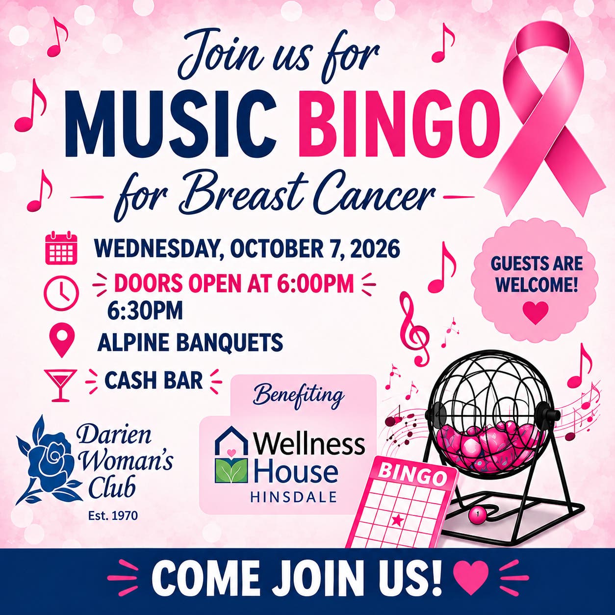Music Bingo For Breast Cancer