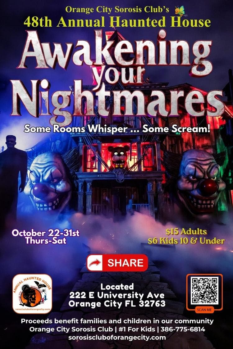 Orange City Sorosis Club's 48th Annual Haunted House