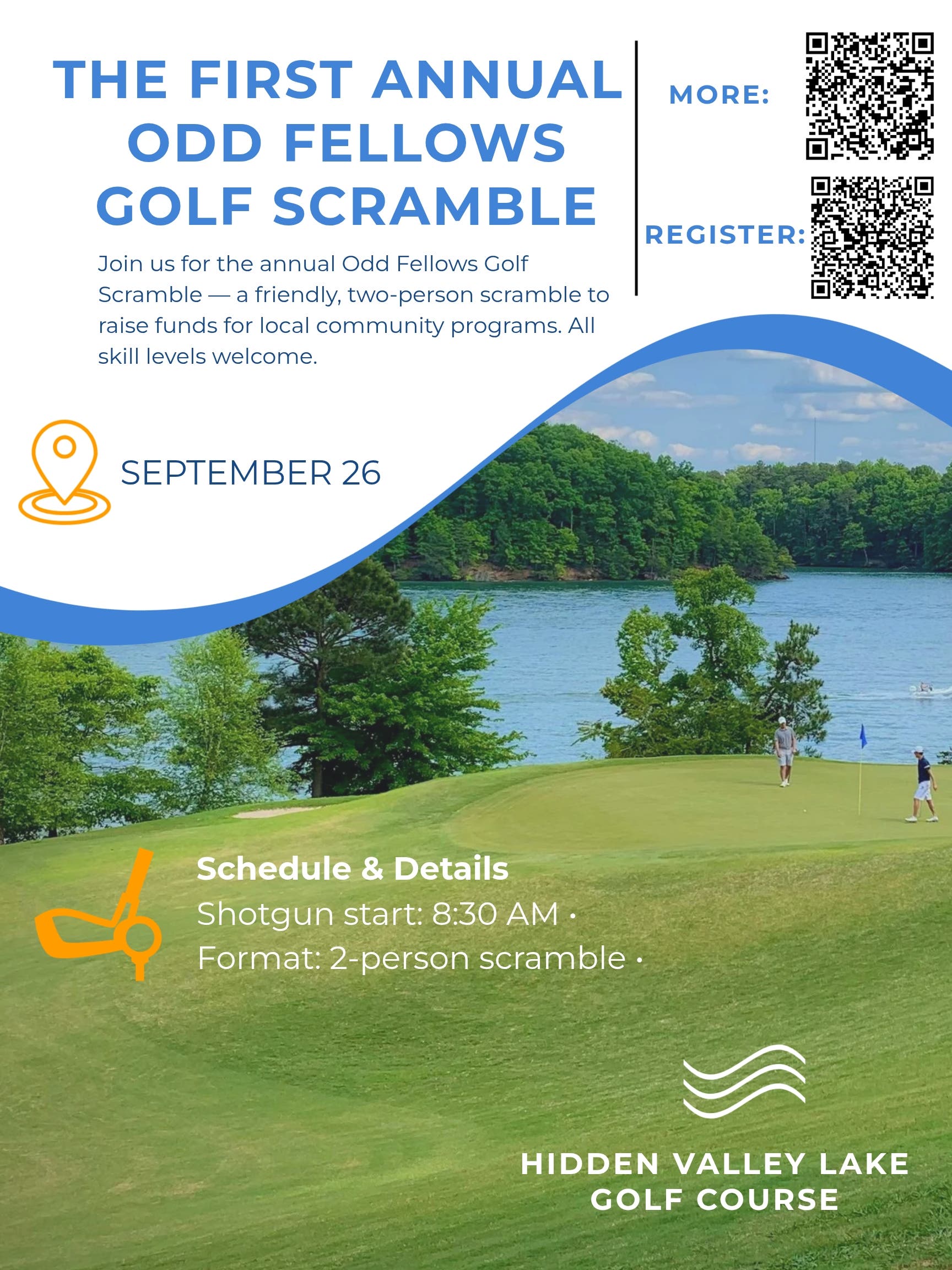 Odd Fellows Golf Scramble - Charitable Fund Raise