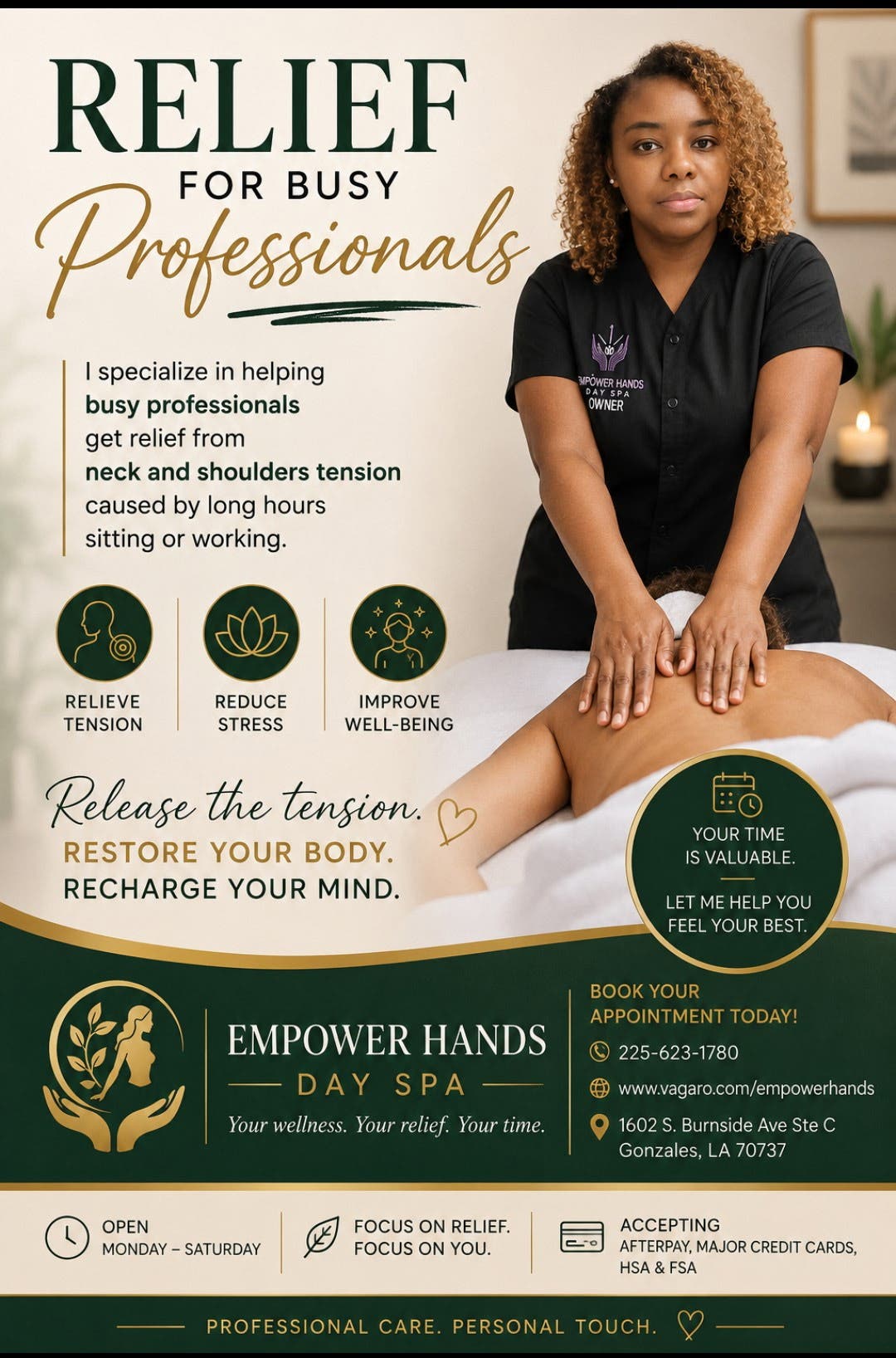 Relief For Busy Professionals