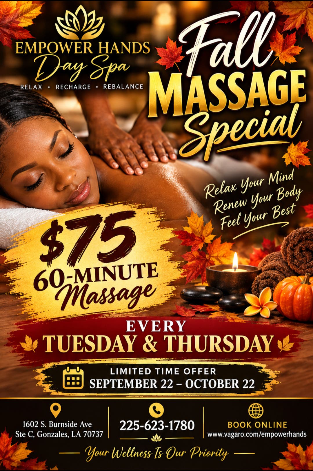 Fall Massage Special