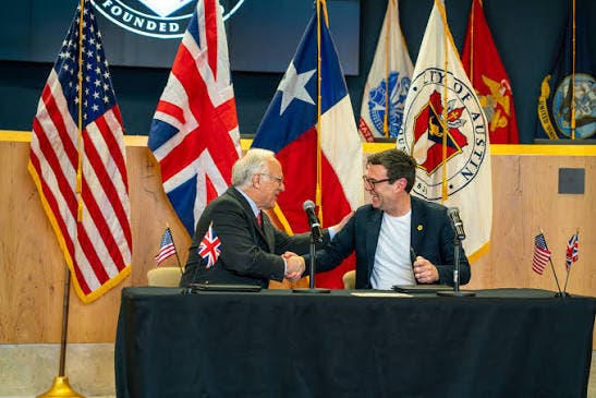 Joe Blackman at Sister Cities Signing