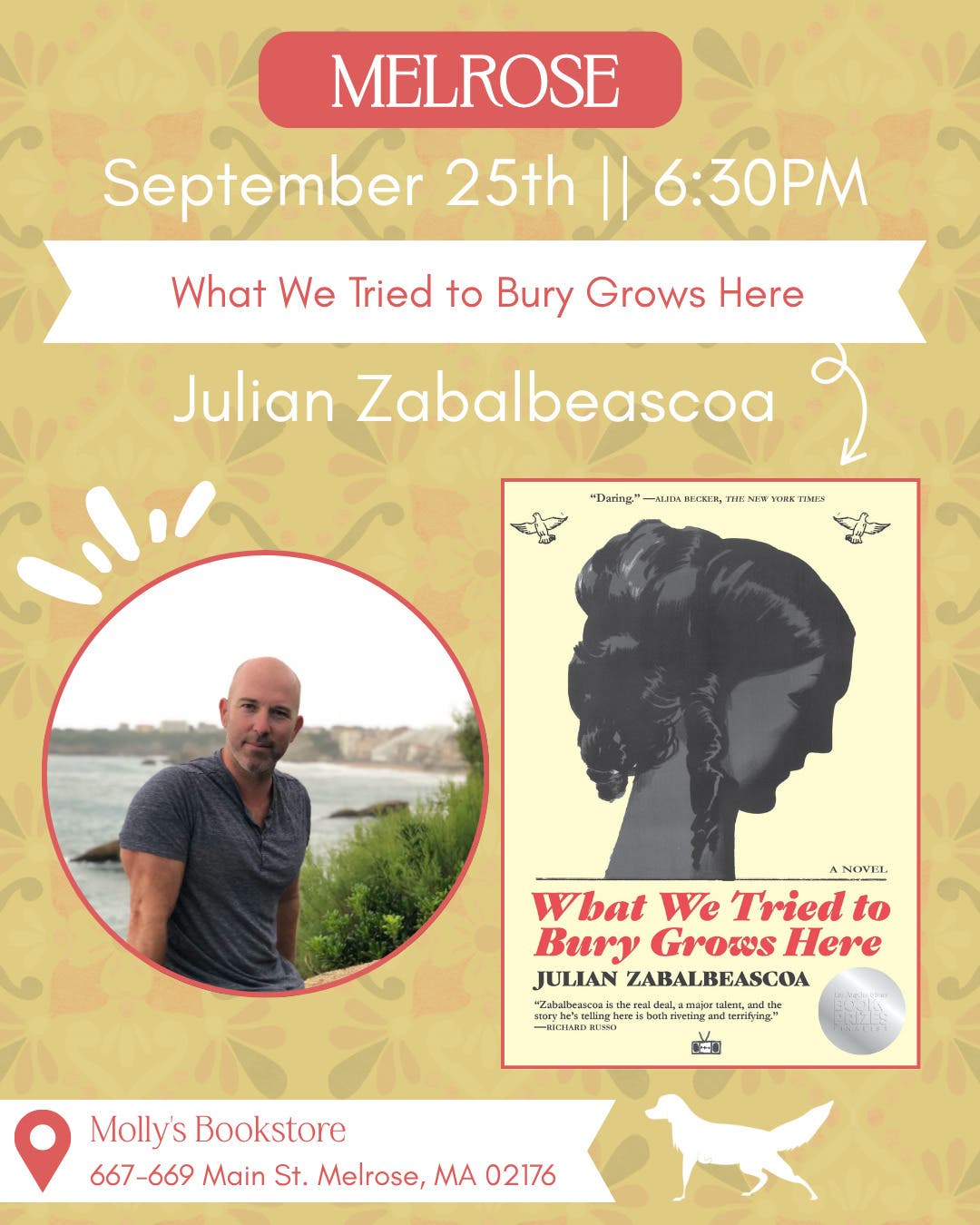 Author Event "What We Tried to Bury Grows Here" with Julian Zabalbeascoa 