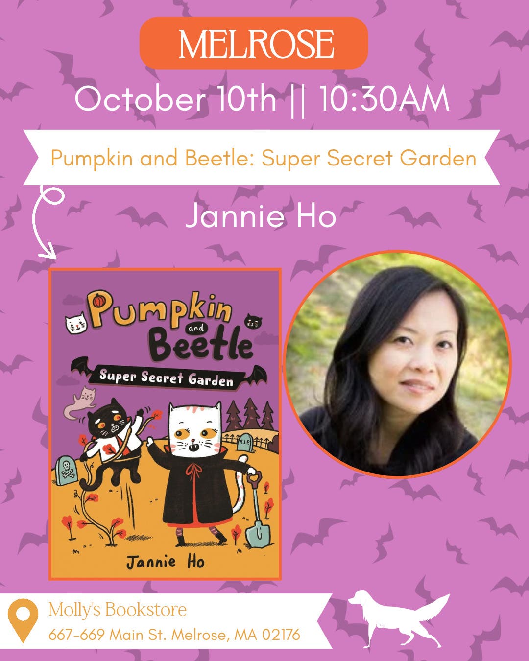 Jannie Ho Book Signing: Pumpkin & Beetle: Super Secret Garden