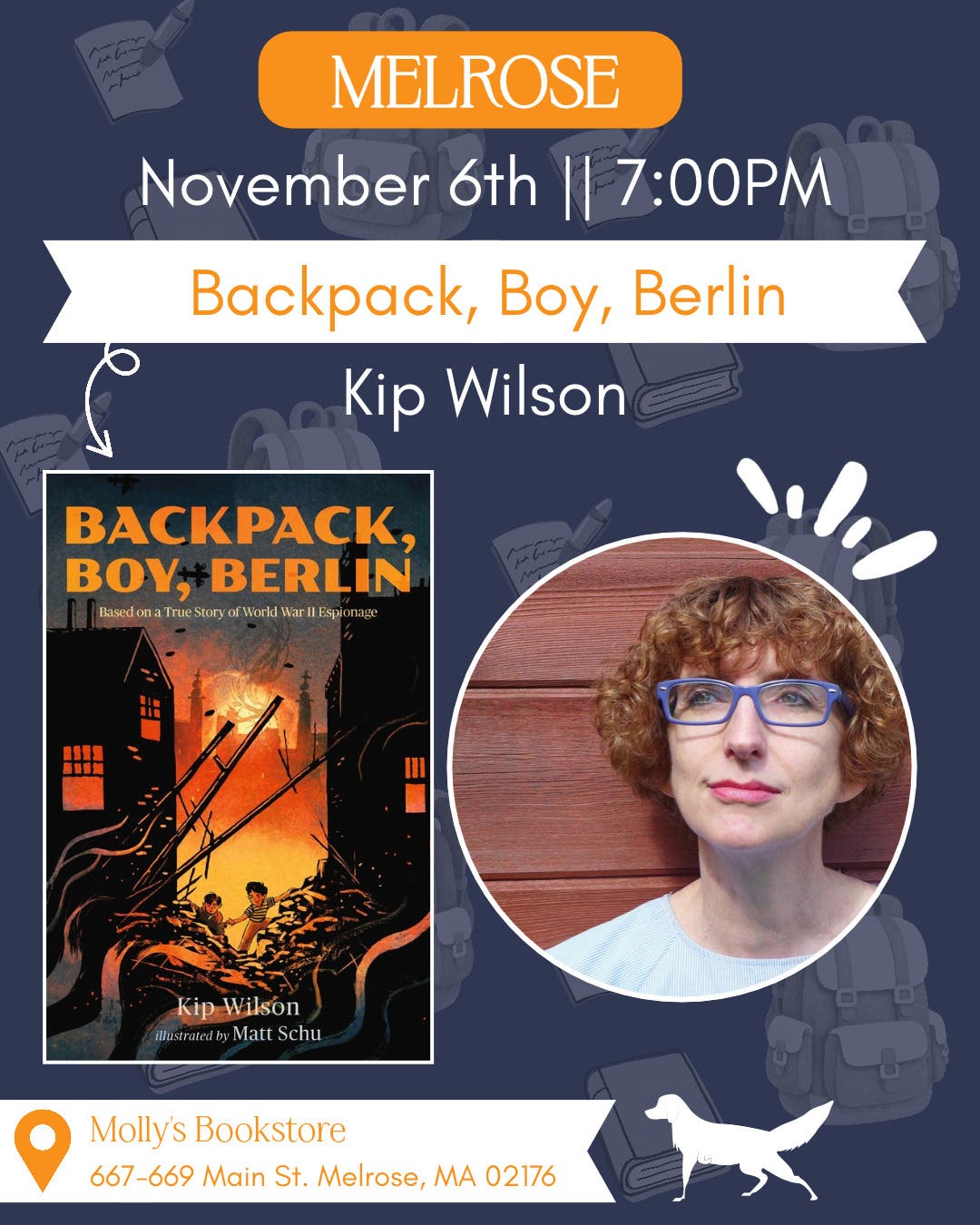 Author Event: "Backpack, Boy, Berlin" with Kip Wilson