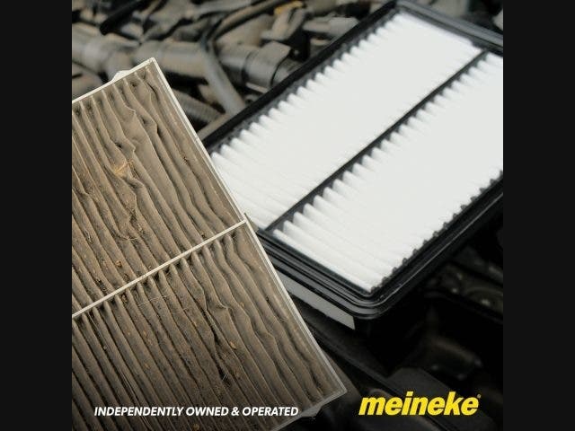 Dirty and new engine air filters