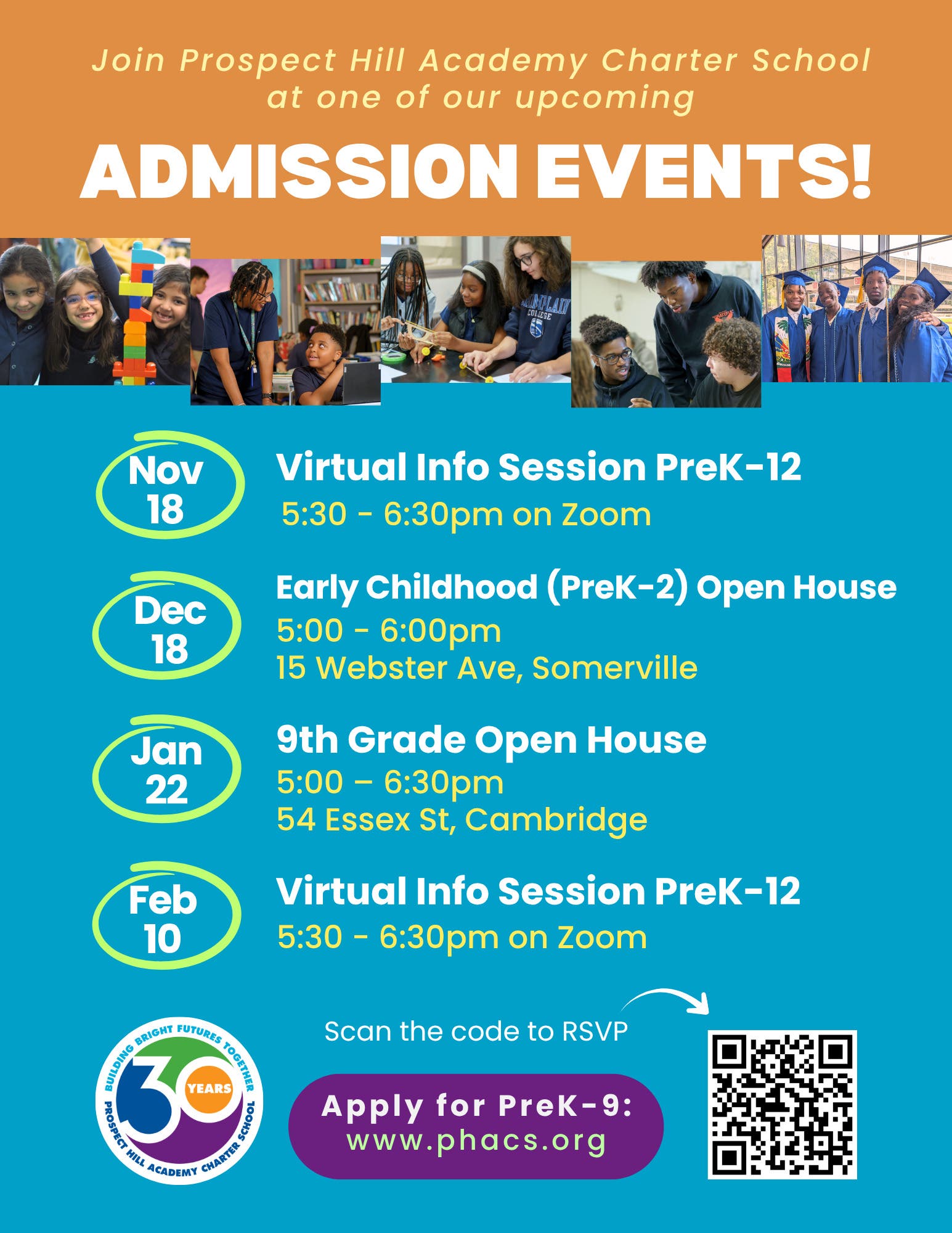 Nov 18 | Prospect Hill Academy Charter School Admissions Information ...