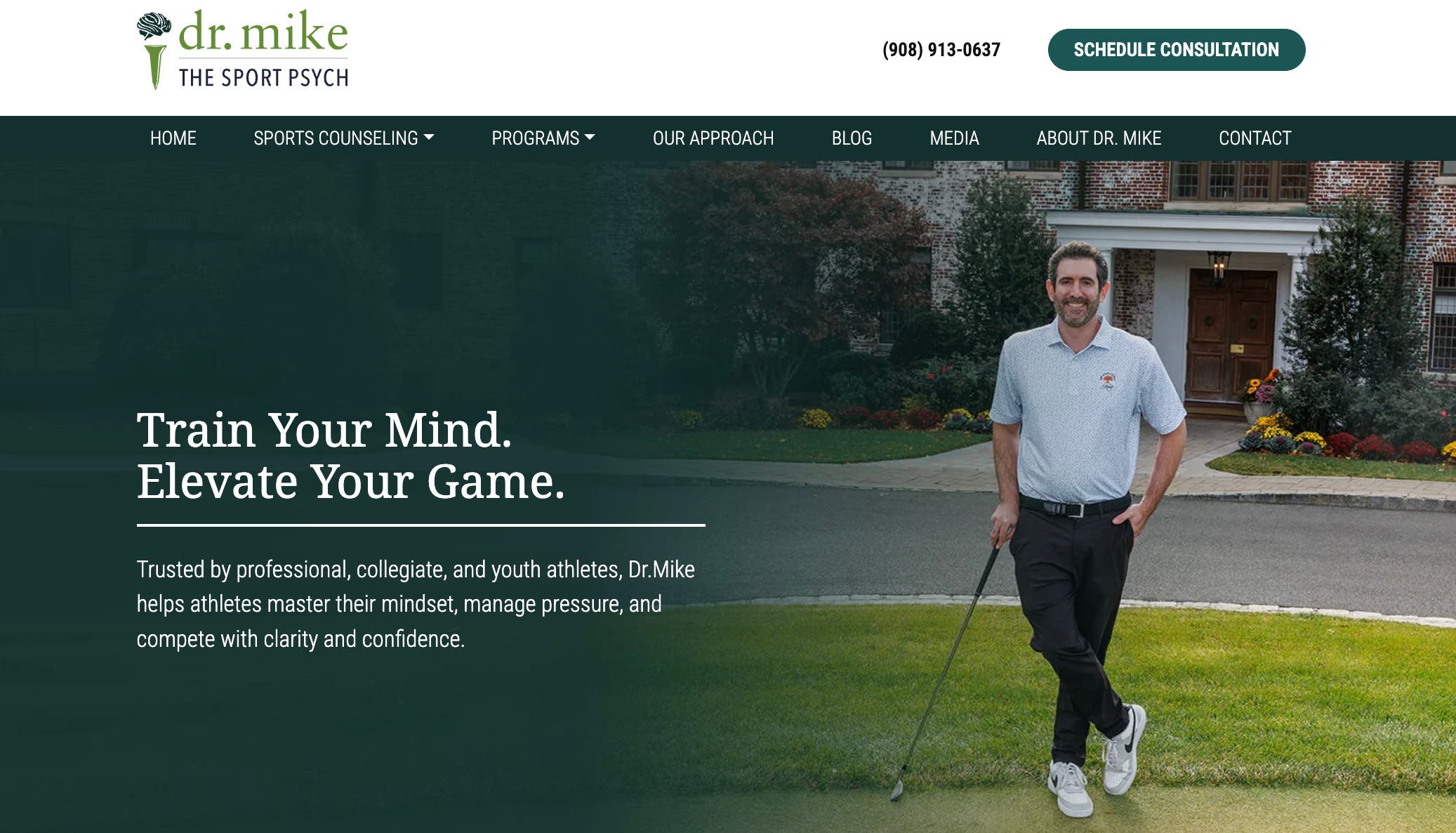 Dr. Mike’s New Website Highlights Sport Psychology Services for Athletes
