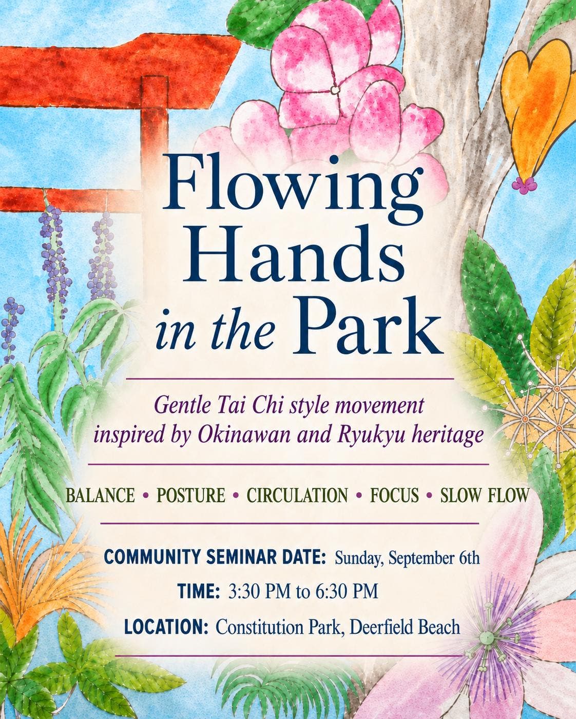 Flowing Hands in the Park