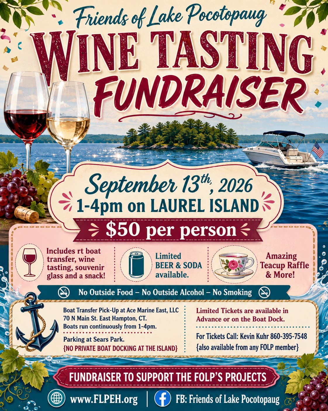 Friends of Lake Pocotopaug Wine Tasting Fundraiser