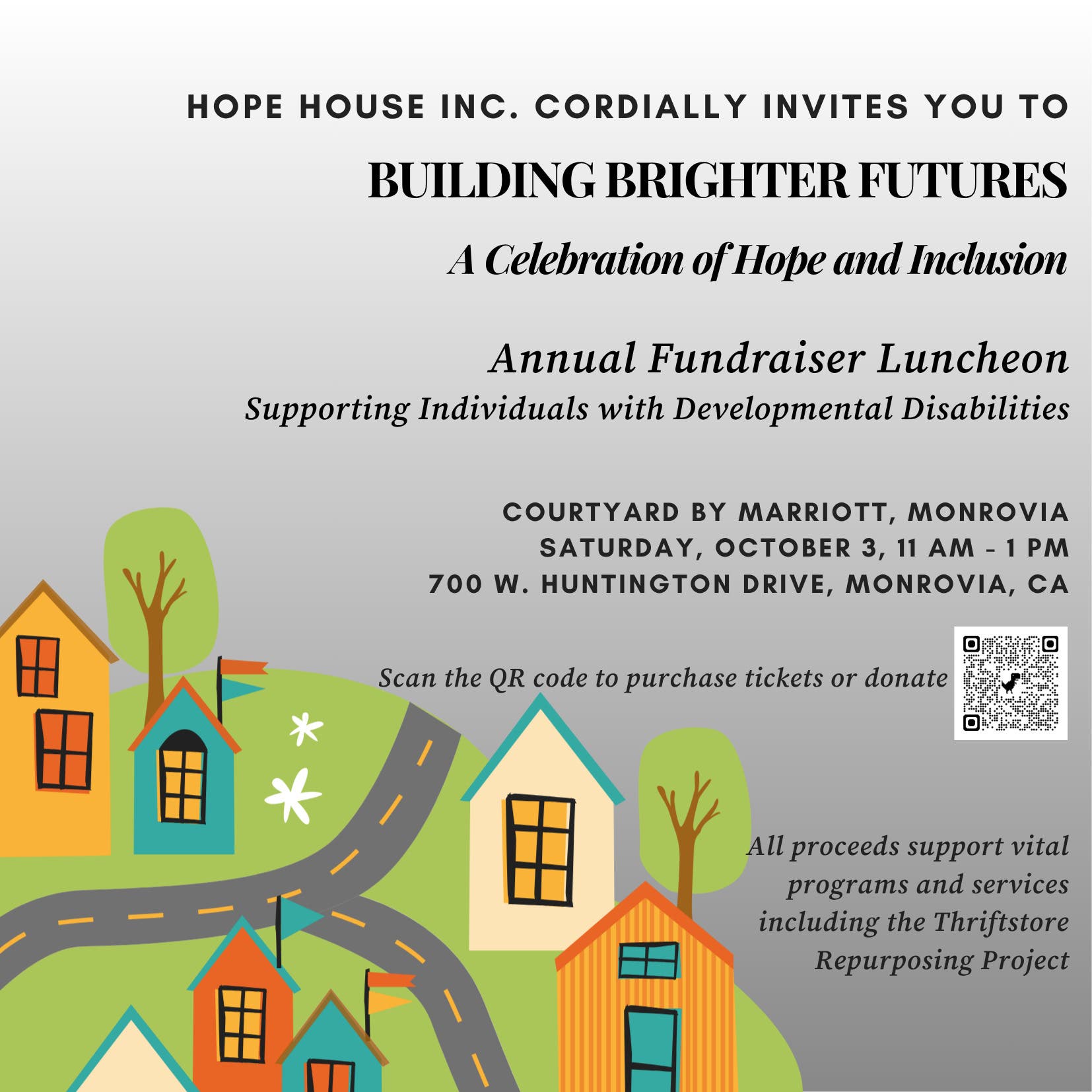 Hope House Annual Fundraiser Luncheon Building Brighter Futures-A Celebration of Hope and Inclusio