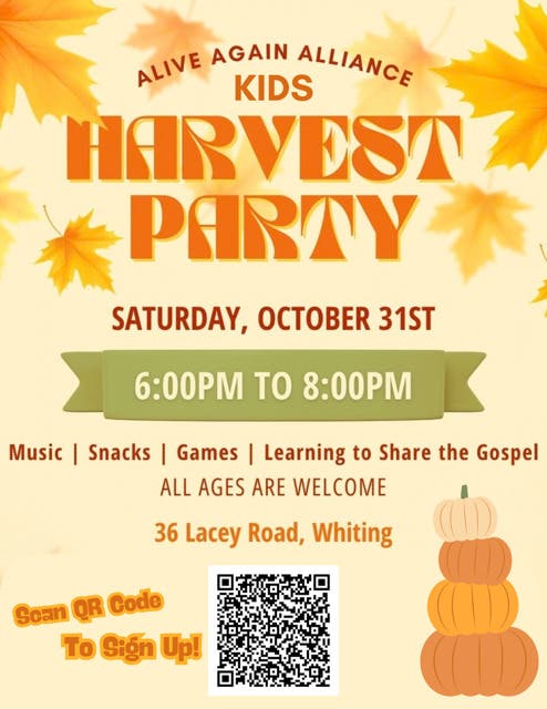 Alive Again Alliance Kids Harvest Party