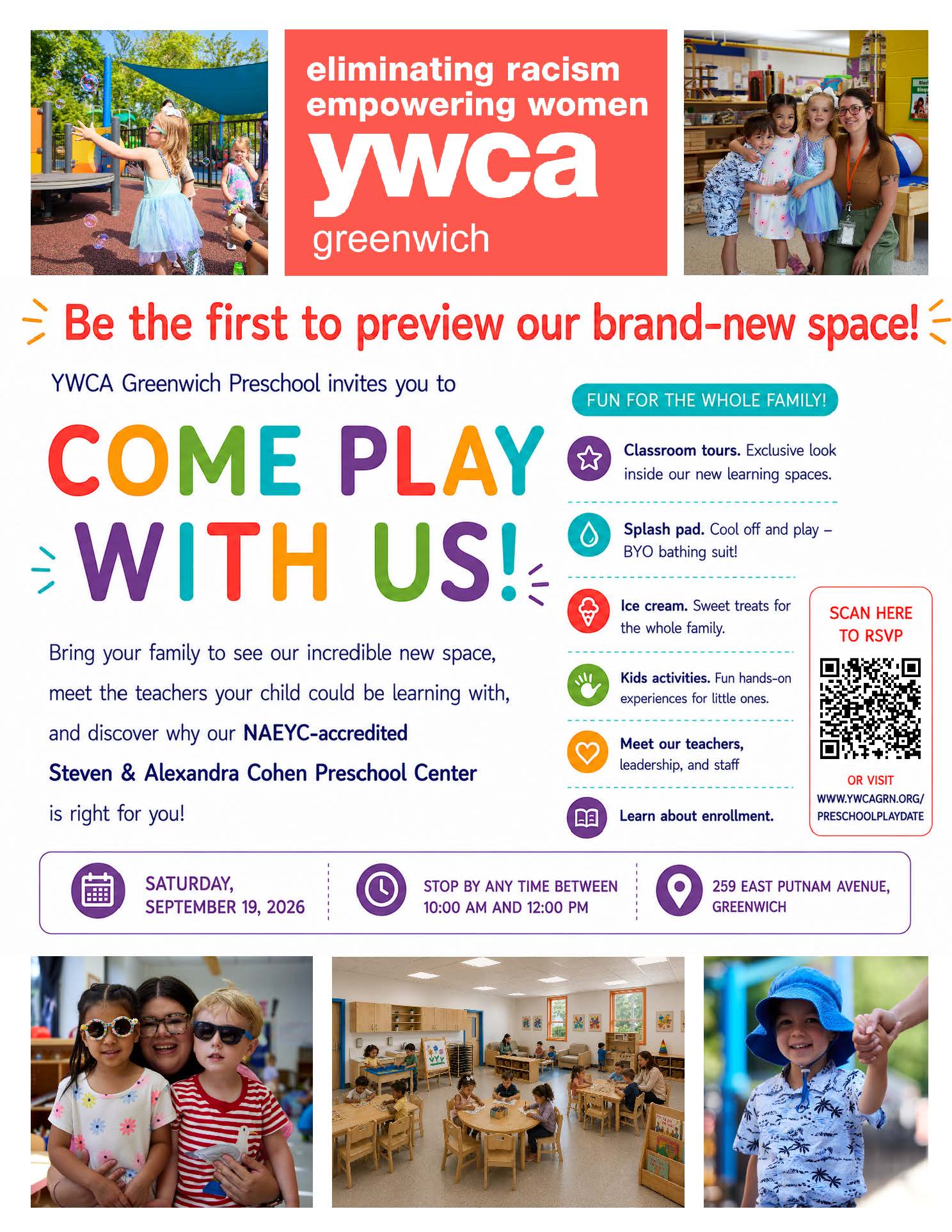 Come Play With Us! at the YWCA