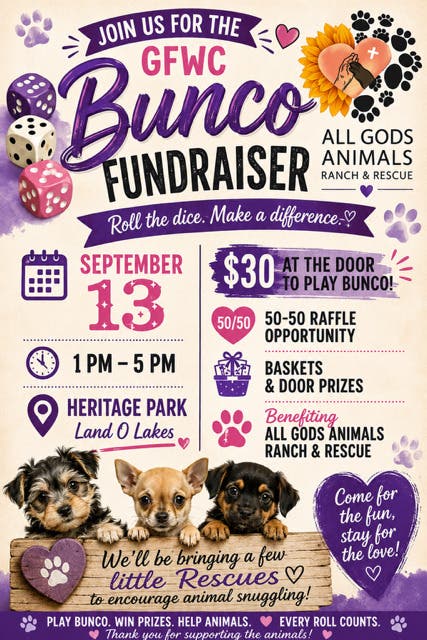 GFWC Bunco Fundraiser