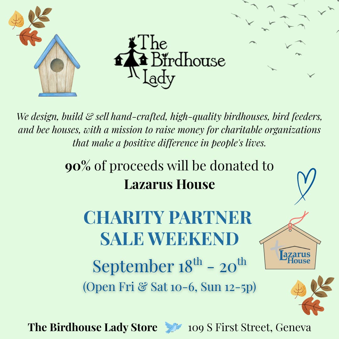 Charity Partner Sale Weekend for Lazarus House