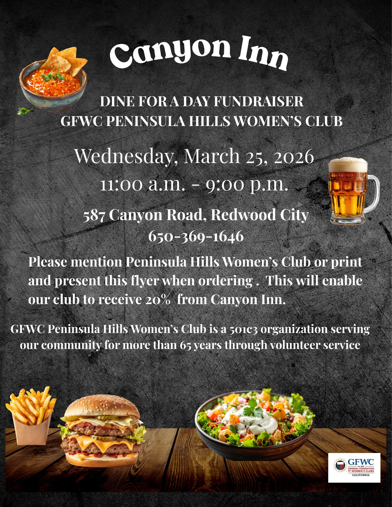 Dine For A Day Fundraiser