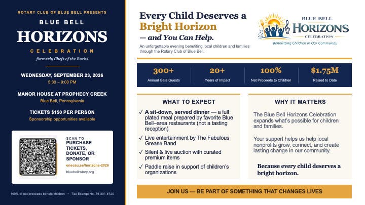 Blue Bell Horizons Celebration