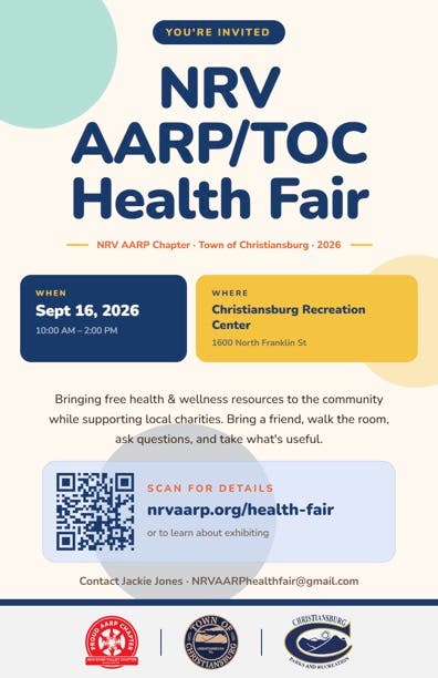 Nrv Aarp/Toc Health Fair