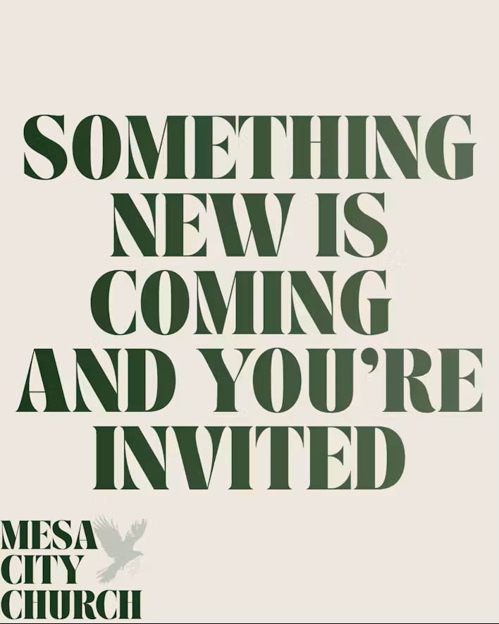 Mesa City Church Fall Launch