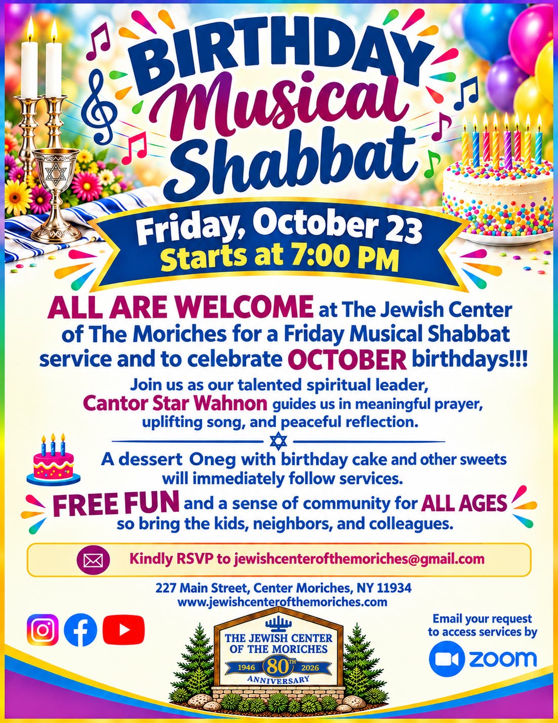 Birthday Musical Shabbat