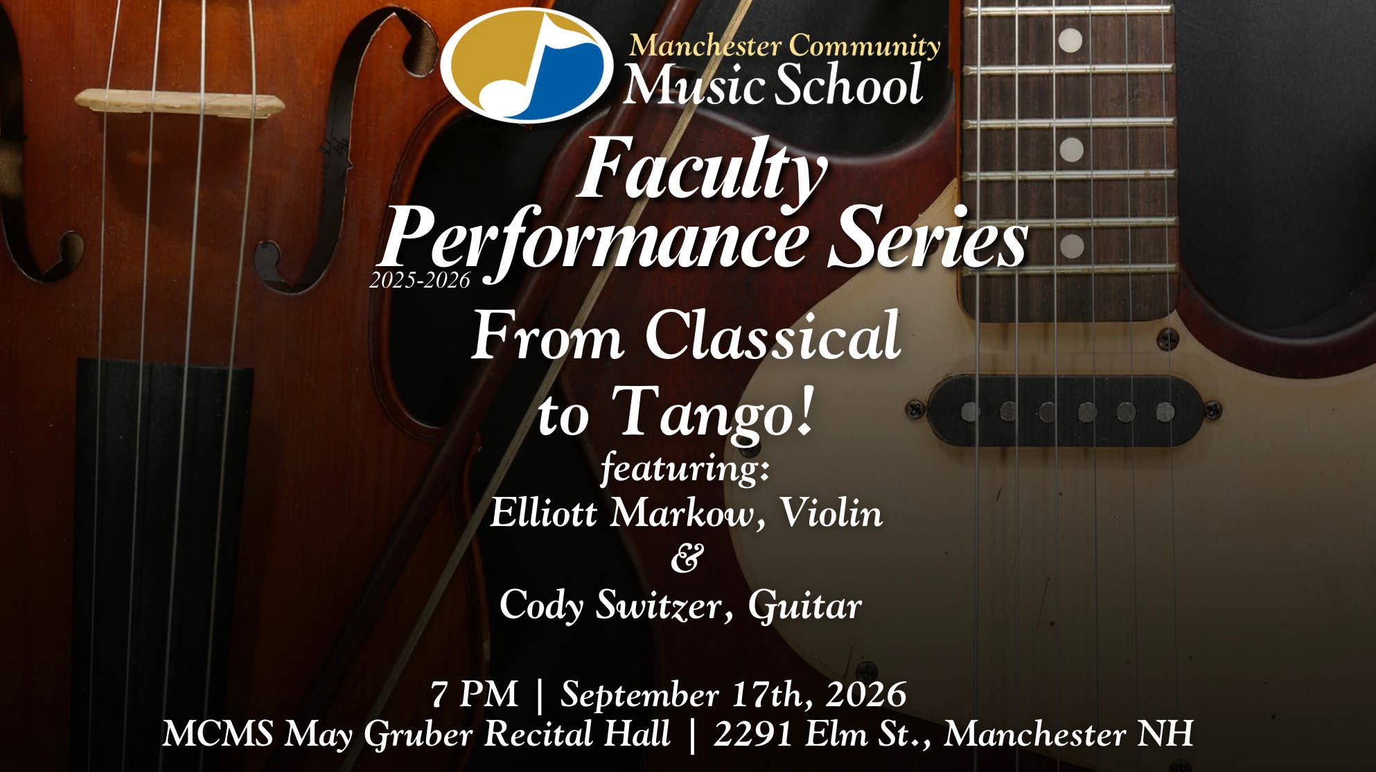 Faculty Performance Series - From Classical to Tango! with Elliott Markow