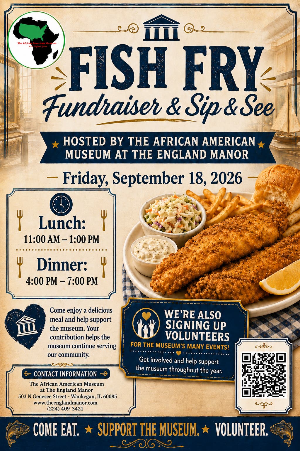 Fish Fry Fundraiser & Sip & See