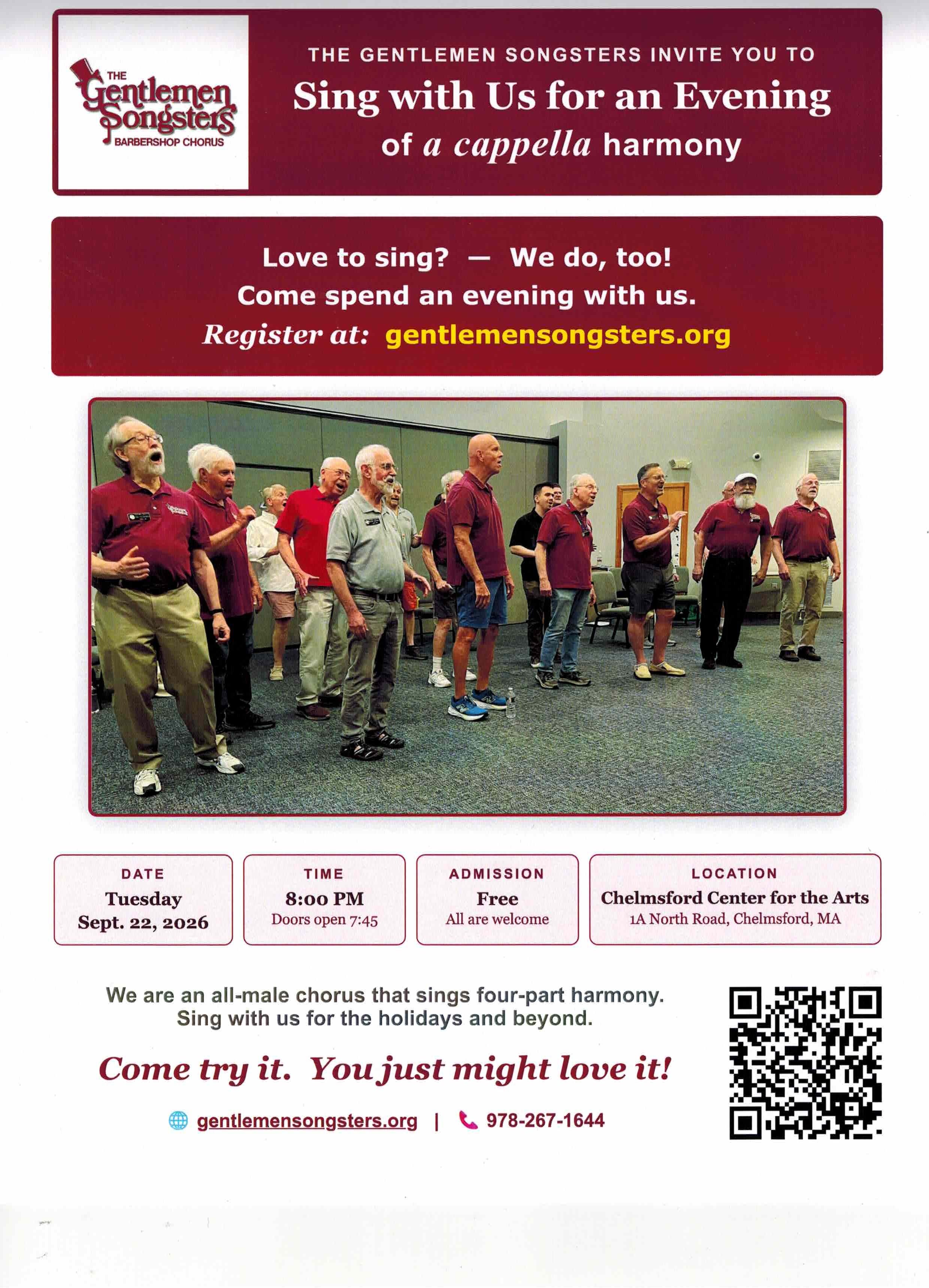 The Gentlemen Songsters Barbershop Chorus